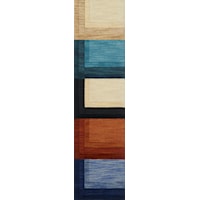 1'6" x 7'6" Color Blanket 2 Runner Rug