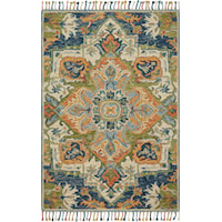 7'-9" x 9'-9" Blue / Multi Area Rug