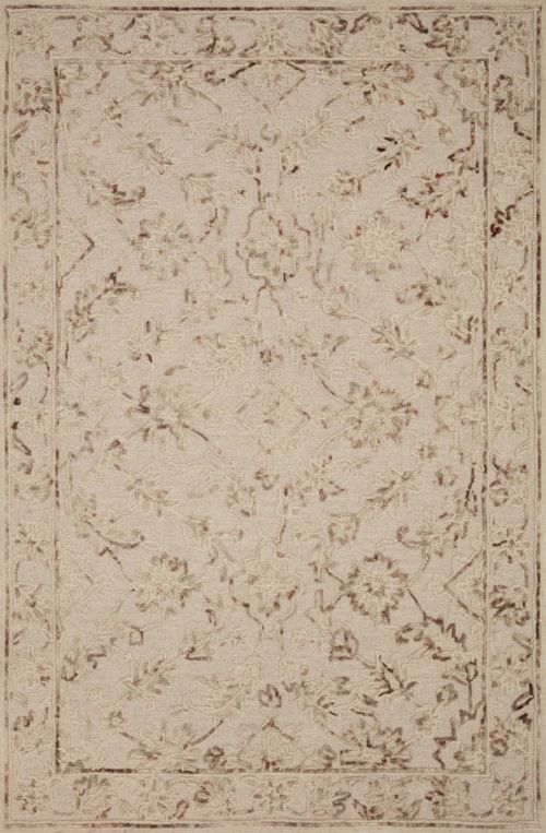 18" x 18" Natural / Sage Sample Rug