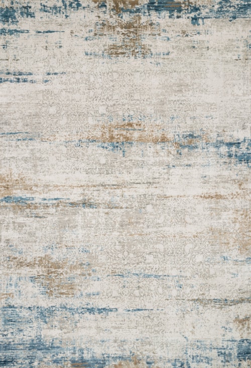 7'-10" X 10'-10" Ivory / Azure Rug