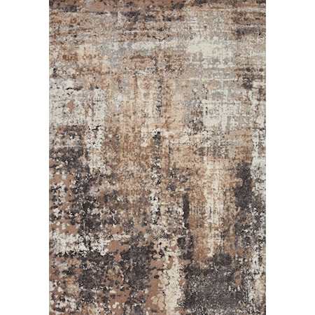 2'7" x 7'8" Taupe / Grey Rug