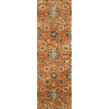 1&apos;6&quot; x 1&apos;6&quot;  Rust Rug