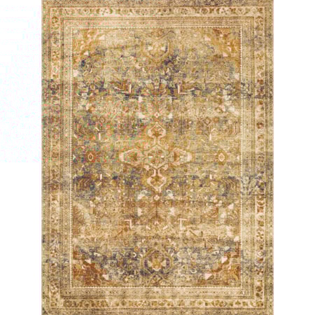 5'3" x 7'8" Lagoon / Spice Rug