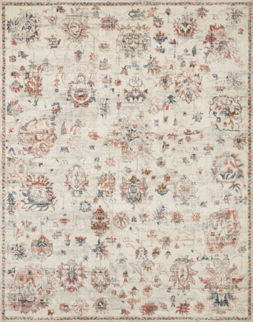 18" x 18" Ivory / Multi Sample Rug