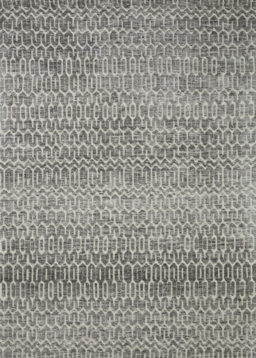 18" x 18" Ivory / Charcoal Sample Rug