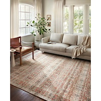 11'6" x 15' Sand / Rust Rectangle Rug