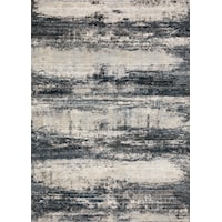 2'7" x 7'8" Navy / Stone Rug