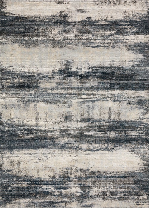 2'7" x 10'10" Navy / Stone Rug