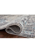 Reeds Rugs Samra 18" x 18" Dk. Grey / Spice Sample Rug