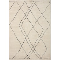 7'10" x 7'10" Ivory / Charcoal Square Rug
