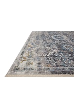 Loloi Rugs Samra 18" x 18" Dk. Grey / Spice Sample Rug