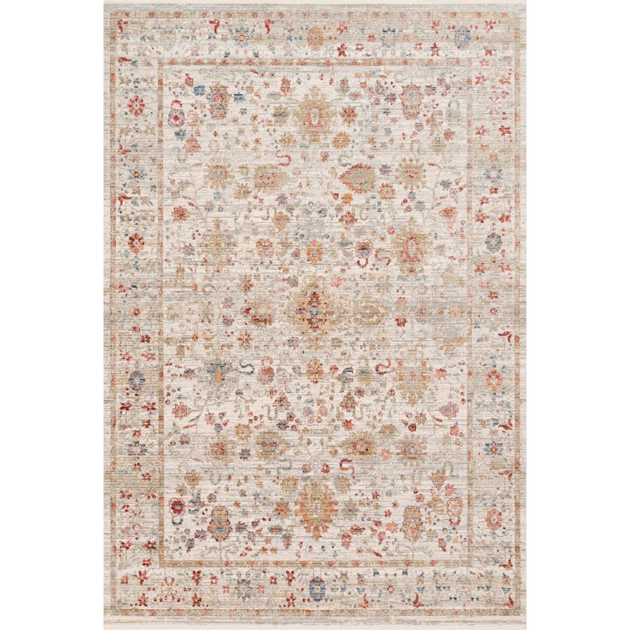 Reeds Rugs Claire 2'7" x 9'6" Ivory / Multi Rug