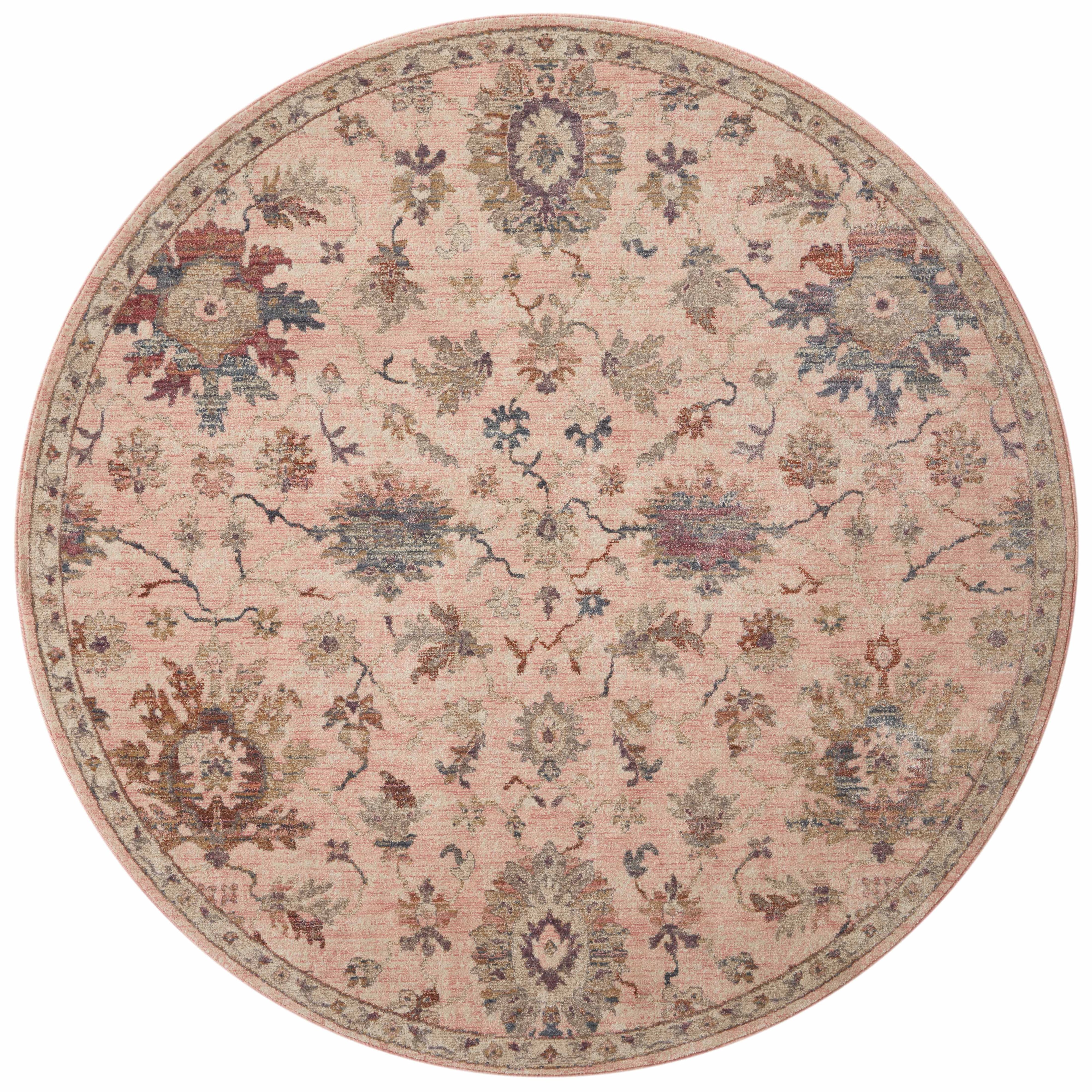 18" x 18"  Blush / Multi Rug