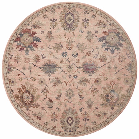 2&apos;7&quot; x 8&apos;0&quot; Blush / Multi Rug