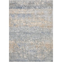1'-6" X 1'-6" Square Blue / Gold Rug