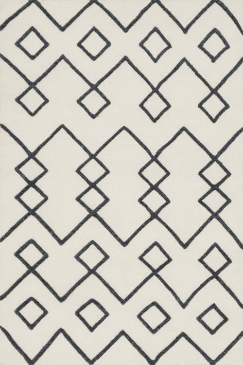 1'6" x 1'6"  Ivory Rug