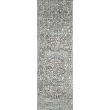 1&apos;6&quot; x 1&apos;6&quot;  Stone / Blue Rug