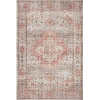 5'0" x 7'6" Dove / Spice Rectangle Rug