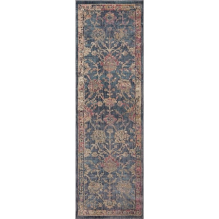 2&apos;7&quot; x 4&apos; Navy / Multi Rug