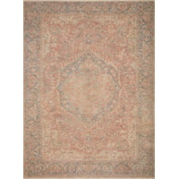 3'6" x 5'6" Brick / Navy Rug