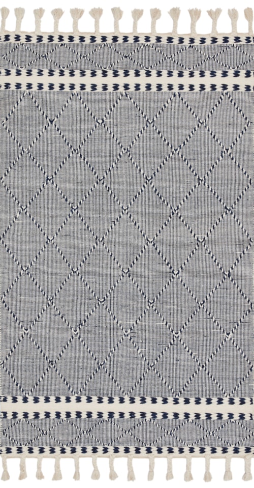 18" x 18" Navy Sample Rug