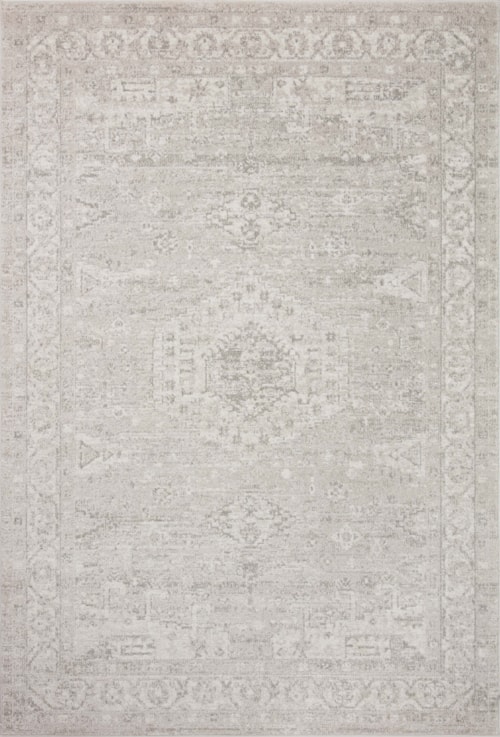 9'2" x 13' Silver / Ivory Rug