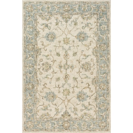 1'6" x 1'6" Ivory / Spa Rug