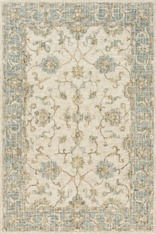 1'6" x 1'6"  Ivory / Spa Rug
