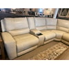 Manwah Manwah Leather Luxury Power Reclining Sectional