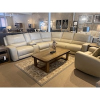 Leather Luxury Power Reclining Sectional