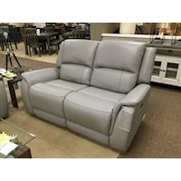 Leather Power Reclining Loveseat