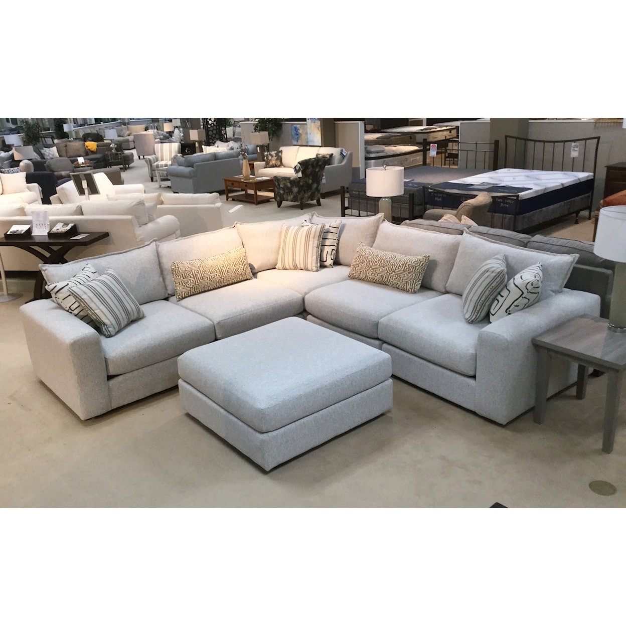Fusion Furniture 7000 DURANGO PEWTER Sectional Sofas