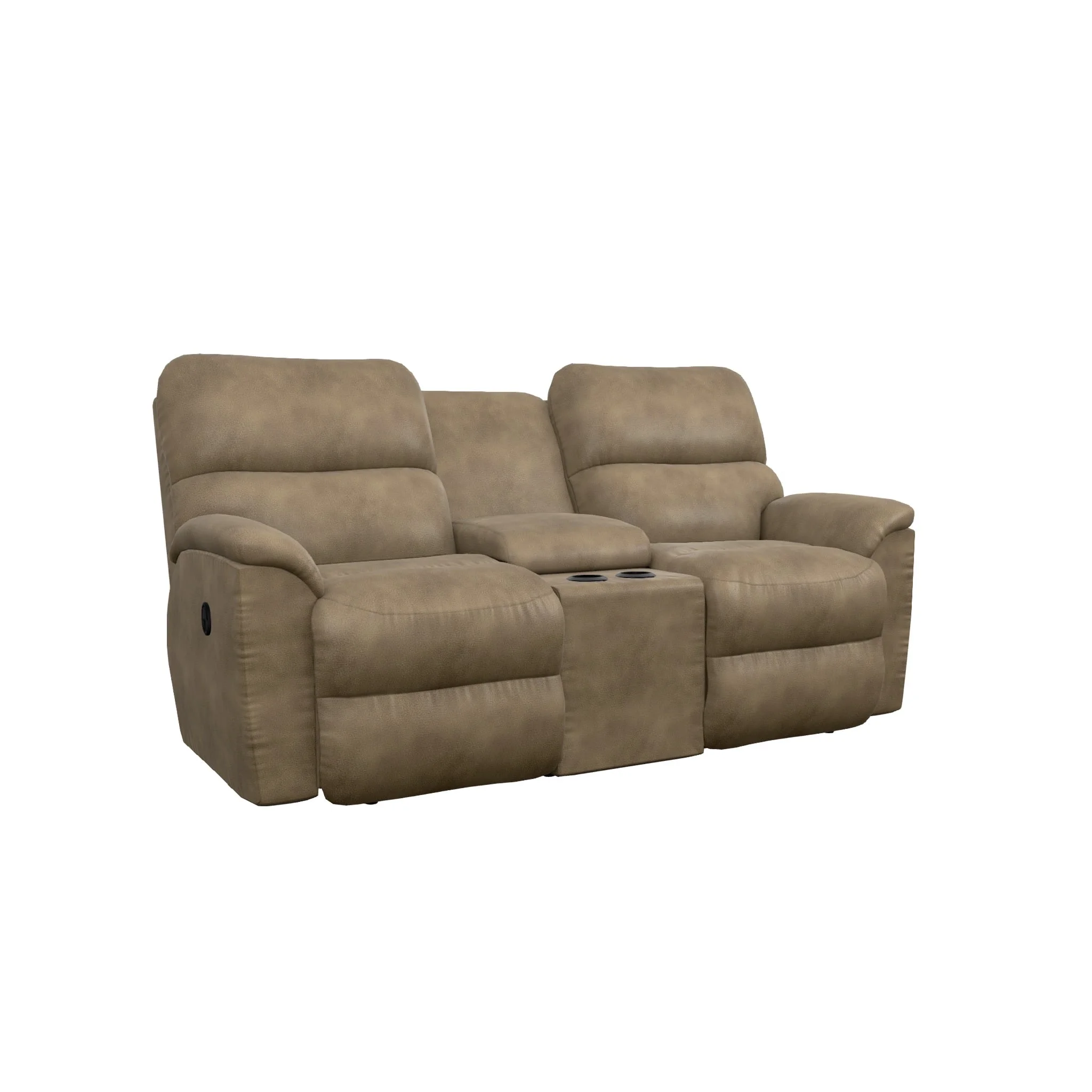 LaZBoy Brooks 46014 Reclining Console Loveseat VanDrie Home