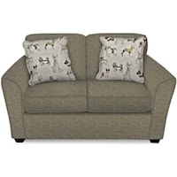 Loveseat with Casual Contemporary Style