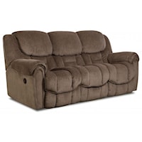 Casual Reclining Sofa With Pillow Top Arms