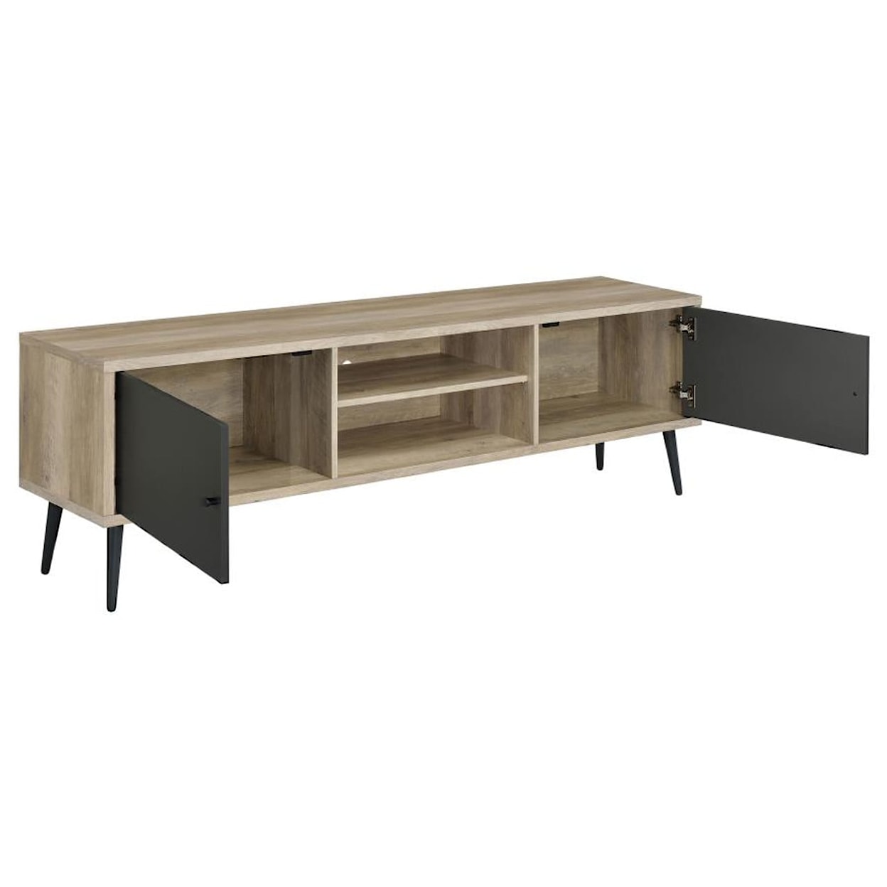 Coaster TV Stand MID MODERN GREY 70" TV STAND | .