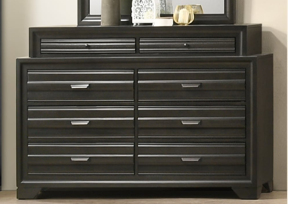 Timmy 16807 TIMMY GREY 4 PC QUEEN BEDROOM SET 7 Day Furniture