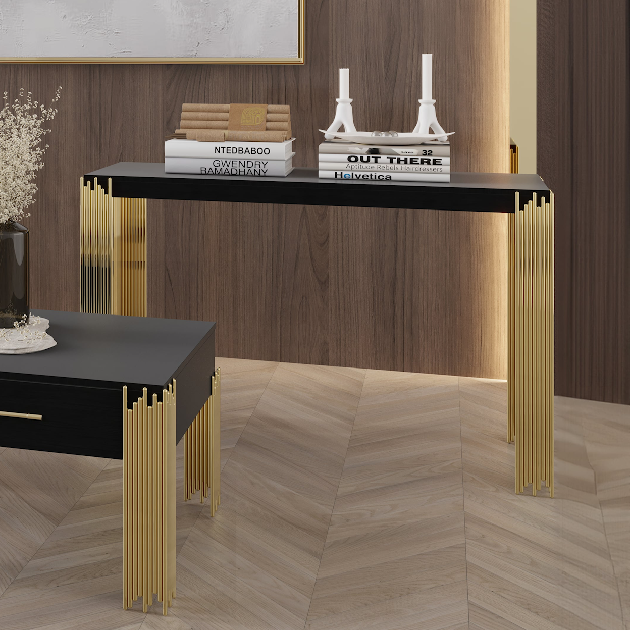 New Classic New York NEW YORK BLACK CONSOLE TABLE |