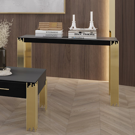 NEW YORK BLACK CONSOLE TABLE |