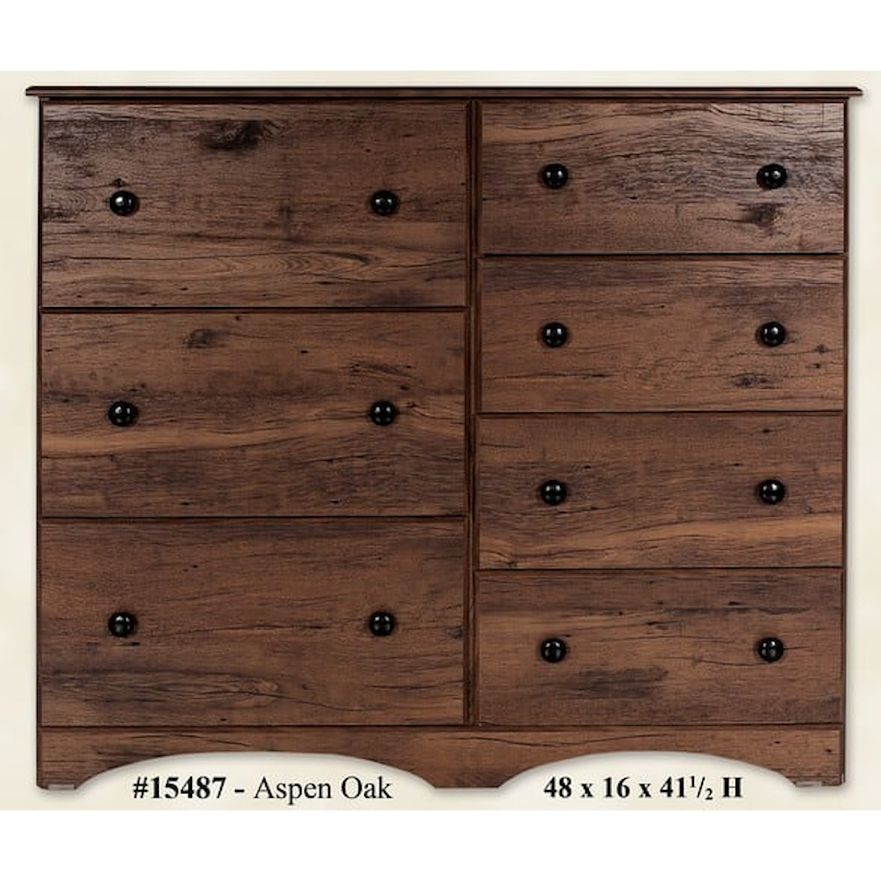 Perdue Chest ASPEN OAK 7 DRAWER CHEST |