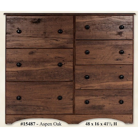 ASPEN OAK 7 DRAWER CHEST |