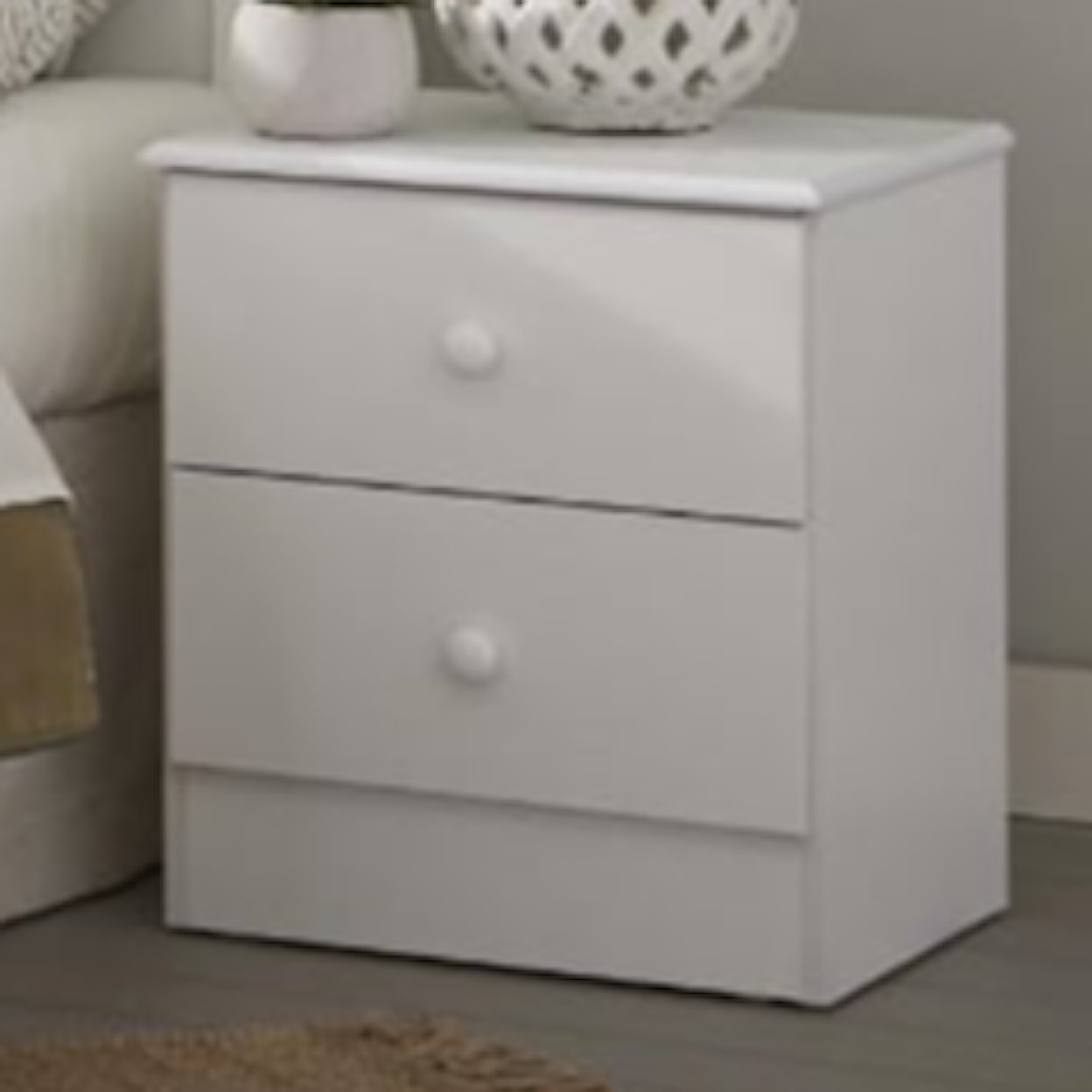 Kith Furniture Sawyer Bedroom SAWYER WHITE NIGHTSTAND |