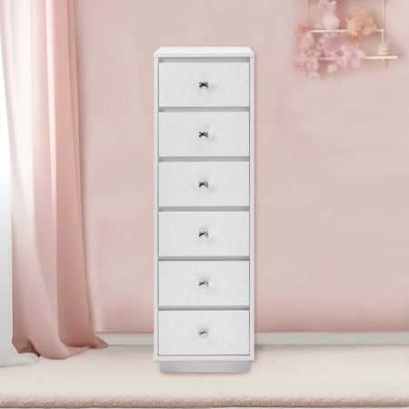 HELLO KITTY 6 DRAWER WHITE SILVER | MAKEUP V