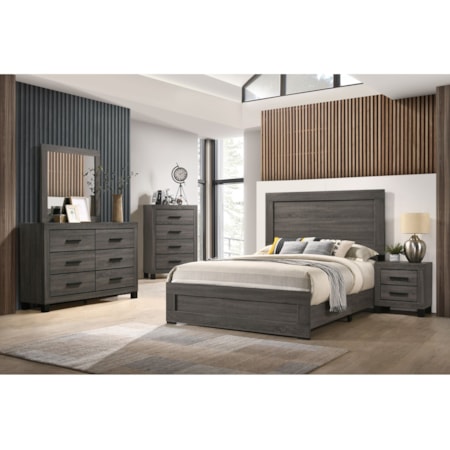ANDRE GREY 4 PIECE KING BEDROOM | SET