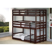 CHRISTOPH  CAPPUCCINO TRIPLE BUNK | BED