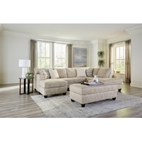 MOOSE BEIGE DOUBLE CHAISE SECTIONAL |