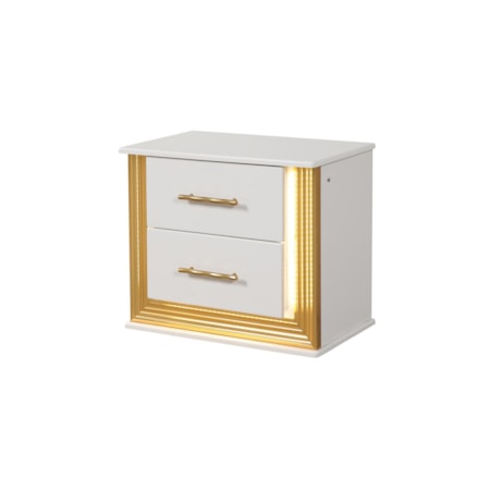 OASIS GOLD &amp; WHITE 4 PIECE QUEEN | BEDROOM S