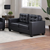 Furniture World Distributors World WORLD BLACK SOFA & LOVESEAT |