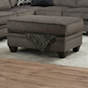 Peak Living Dusk Concrete NELSON STORAGE OTTOMAN |