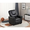 Lilola Home Youth Recliner YOUTH BLACK PU KIDS RECLINER |
